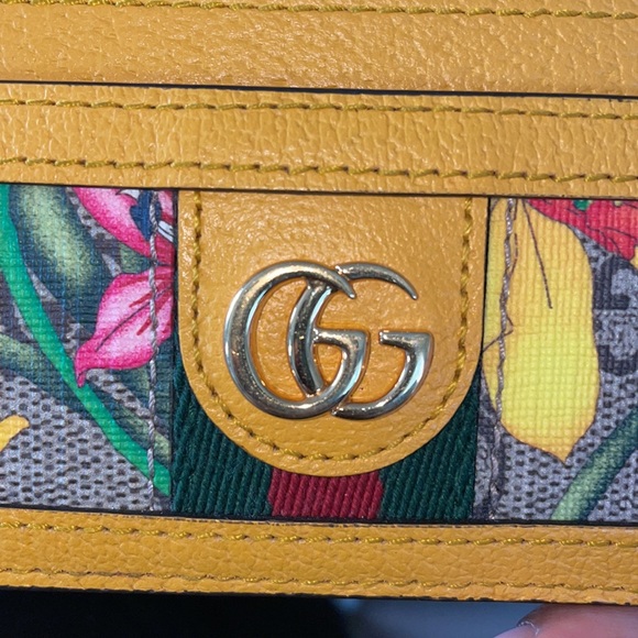 Gucci Flora Print Marmont Card Holder - Picture 9 of 17
